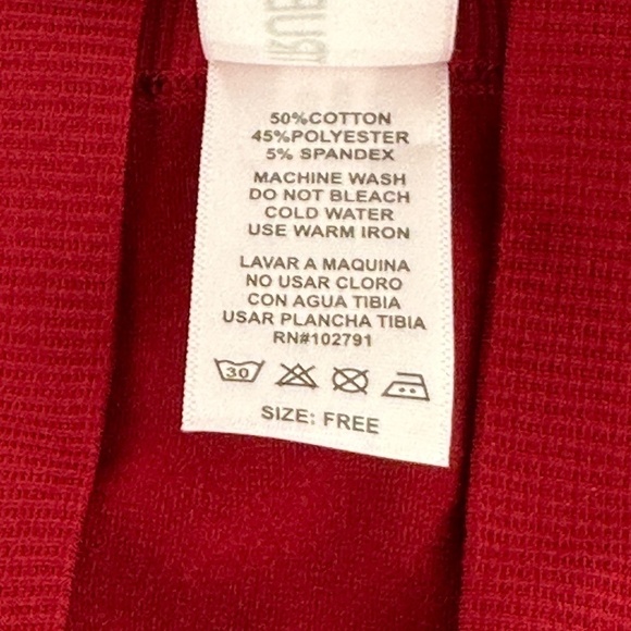 True Rock Leggings Womens Red Ribbed - Picture 3 of 10